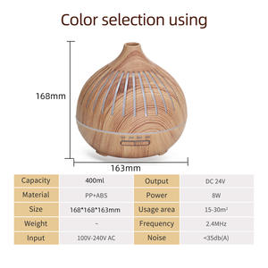 Diffuseur d'arômes JCSY-360, humidificateur ultrasonique de 400ml avec minuterie et veilleuse pour la maison et le bureau - Product Image 4