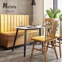 Meubles de restaurant en gros, banquettes de café, ensembles de canapés à dossier haut, meubles de bar en bois, meubles de boîte de nuit