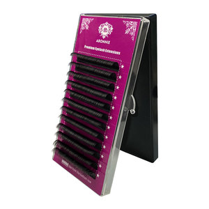 Extensiones de Pestañas Abonnie Premium, 0.03mm, Tira Individual, Acabado Mate, Pelo Redondo, Aplicación Manual, Pestañas Postizas Naturales y Suaves - Product Image 5