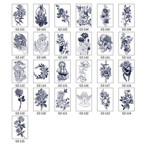 Rosa flor <span class=keywords><strong>serpiente</strong></span> duración 15 días temporal jugo de hierbas <span class=keywords><strong>tatuaje</strong></span> impermeable <span class=keywords><strong>para</strong></span> Mujeres <span class=keywords><strong>Hombres</strong></span> Semi permanente <span class=keywords><strong>tatuaje</strong></span> pegatina - Product Image 4