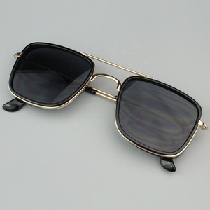 2025 nouveau UV400 gothique Double pont carré métal Steampunk Designer nuances haute qualité marque personnalisée lunettes mode <span class=keywords><strong>Sungl</strong></span> - Product Image 6