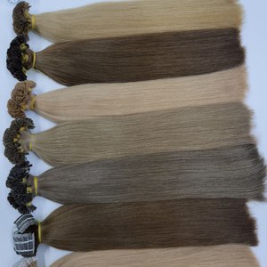 Precio de Fábrica: Extensiones de Cabello con Punta Plana - Cabello Vietnamita Premium de Bebé y Virgen # 613/Piano/Mix) - Product Image 3