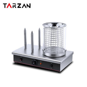 Mesin <span class=keywords><strong>Hot</strong></span> <span class=keywords><strong>dog</strong></span> steamer dengan pelindung kaca transparan, mesin <span class=keywords><strong>hot</strong></span> <span class=keywords><strong>dog</strong></span> penghangat stainless steel dengan penutup kaca transparan, tahan debu, sehat - Product Image 5