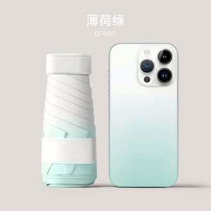 Parapluie solaire classique personnalisé en alliage d'aluminium à cinq plis, logo personnalisé, résistant aux UV, design mini capsule pour cadeaux d'affaires - Vente en gros - Product Image 2