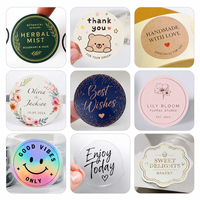 Autocollant en acrylique imprimé HD, imperméable, écologique, résistant aux UV, inscriptible, étiquettes personnalisées pour logo d'entreprise, emballage cadeau, masquage