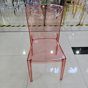 Sedie e Tavoli per Eventi e Feste in Hotel di Bazhou, Sedie Impilabili Trasparenti <span class=keywords><strong>Rosa</strong></span> Gonfiabili Leggere in Acrilico - Product Image 1