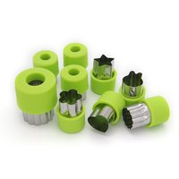 9-delige plastic groente- en fruitsnijder, salade- en koekjesdecoratie voor kinderen, voor bakken