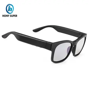 Smart Glass With Wireless Sports Blue Music 5.0 Polarized Light Photochromic Earphone Sun Eye Eyewear Black Glasses Bluetooth