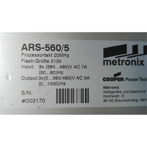 เมโทรนิกซ์ ARS-560/5 ตัวควบคุมไดรฟ์ดิจิตอล - Product Image 3