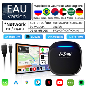 กล่องมหัศจรรย์ JoyeAuto 8+128GB รองรับ Wireless CarPlay |   อะแดปเตอร์พกพาสำหรับ CarPlay พร้อม YouTube และ Netflix |   กล่อง AI CarPlay ไร้สาย MMB - Product Image 2
