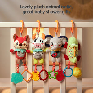 <span class=keywords><strong>Tumama</strong></span> Kids Plush Baby Bed Sonajero colgante Cuna y asiento de coche Juguete Animal Soft Baby Stroller Toys Sensory Hanging Rattle Toy Set - Product Image 2