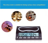 Horloge d'échecs numérique PQ9902C, minuteur de jeu professionnel, multifonction, compte à rebours personnalisable pour les tournois de jeux de société