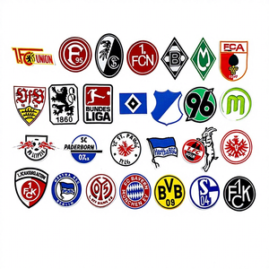 Patch brodé thermocollant avec emblème d'équipe de <span class=keywords><strong>football</strong></span>, utilisé pour les motifs brodés sur les vêtements et les sacs à dos - Product Image 2