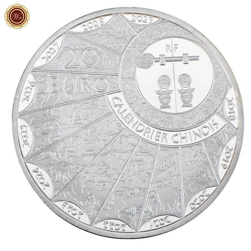 Commercio all'ingrosso 3D Sliver Metal Logo Old Coins produttore Souvenir personalizzato Challenge Coin Chow Chow moneta commemorativa