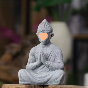 Figura de Rey Mono en Piedra Arenisca Azul, Decoración para Acuario, Adorno en Miniatura - Product Image 2