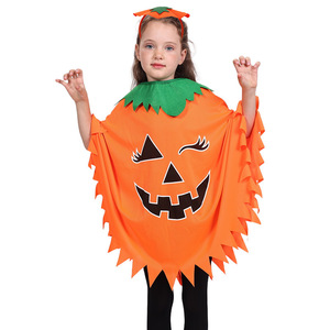 Cape de citrouille phosphorescente pour Halloween, pour enfants et adultes, costume imprimé lumineux pour fête costumée - Product Image 2