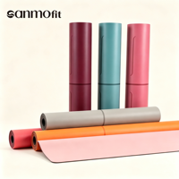 Tapis de yoga universel antidérapant de 4,5 mm d'épaisseur, absorbant les chocs, non toxique, imperméable, avec logo personnalisé, vente en gros d'usine, OEM ODM