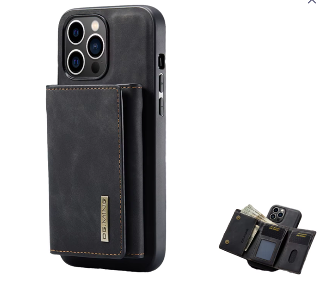 Hot Selling Business Magnetic PU Leather Phone Case Wallet for iPhone 18 Pro Max 14 15 16 Pro Max Card Holder for Men Business