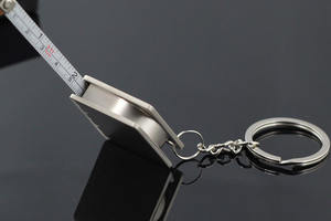 Mini cinta métrica con llavero, accesorio para centro comercial, multifuncional - Product Image 3