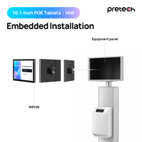 Terminal de Check-in Intégré Android 10 Pouces avec Écran Tactile, NFC en Option, PoE Ethernet, Kiosque d'Accueil Intelligent
