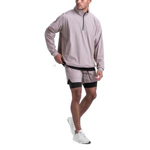 Sweat à capuche de pêche léger, fermeture éclair quart, nylon uni, vêtements d'été pour homme, vêtements anti-UV, sweat à capuche décontracté pour homme - Product Image 3