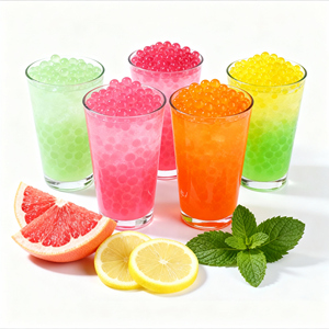 Billes de gelée de boba <span class=keywords><strong>éclata</strong></span>ntes au goût de yaourt, 3 kg, avec sucre en sachet pour thé au lait - Product Image 4