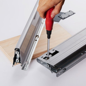 Nhà bếp kim loại mềm đóng bên trong ngăn kéo Runner hệ thống giấu trượt đường sắt đôi Tường Hộp ngăn kéo trượt - Product Image 2