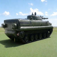 Modèle de char gonflable Panzer, char factice gonflable pour entraînement