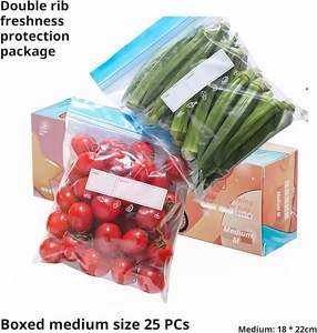 ถุงแช่แข็งแบบใช้ซ้ำได้ขนาดแกลลอน ปลอดภัยสำหรับเครื่องล้างจานและไมโครเวฟ ปราศจากสาร BPA ป้องกันการรั่วซึม ภาชนะเก็บอาหารทันสมัย PET สำหรับเตรียมอาหารและเก็บในตู้เย็น - Product Image 3