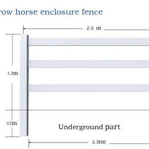 Panneaux de clôture en bois <span class=keywords><strong>composite</strong></span> faciles à installer, avec dimensions et esthétique personnalisables pour manège - Product Image 3
