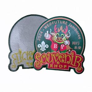 Wholesale Woven Patch Hat <b>Badges</b> New Design Custom Iron on Digital Sublimation Printed Embroidery Patch for Garment - Product Image 2