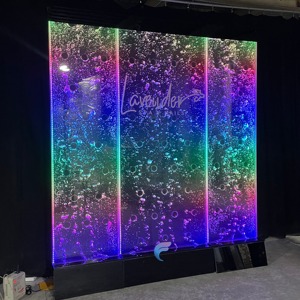 Hot selling bubble wall water panel acrylic <b>LED</b> <b>lighting</b> water bubble wall - Product Image 2