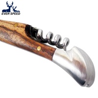 Couteau de survie tactique de camping de haute qualité en acier inoxydable avec manche en bois de rose, gravure au laser, personnalisable OEM