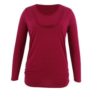 T-<span class=keywords><strong>shirt</strong></span> enceinte de haute qualité O-cou T-<span class=keywords><strong>shirt</strong></span> en gros Vêtements de maternité - Product Image 3