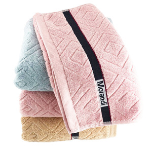 Serviettes de bain en coton Morandi 35x75cm 70x140cm, logo brodé, personnalisation possible, pour la maison et les cadeaux - Product Image 3