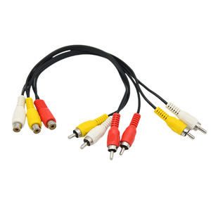 Cable AV 3RCA Hembra a 6RCA Macho, Cable de Cobre para TV, para Decodificador de DVD, Conversión de Video - Product Image 2
