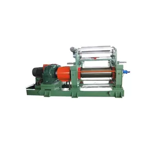 hot sale Automatic turn glue device open mill two roll rubber open mixing mill open-type rubber mixing mill