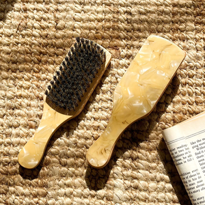 Brosse à cheveux de luxe écologique pour femmes et hommes Palette de bambou en acétate de cellulose Peigne commun de style mode pour usage domestique - Product Image 2