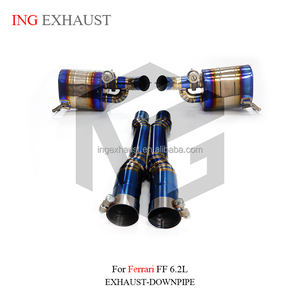 Catback d'échappement en alliage de titane ING pour <span class=keywords><strong>Ferrari</strong></span> F12/FF Berlinetta F152 2012-2017 6.2L V12 système d'échappement de réglage automatique avec tuyau <span class=keywords><strong>X</strong></span> - Product Image 4