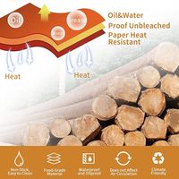100PCS Doublures en papier jetables pour friteuse à air, Doublures en papier sulfurisé de qualité alimentaire pour Ninja DZ201, Accessoires pour friteuse à air, Papier de cuisson
