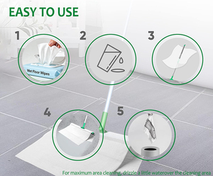 Paños de Limpieza Multiusos para Mopa, Ecológicos, Extra Suaves, de Secado Rápido, con Ojal, 10 Unidades - Product Image 4