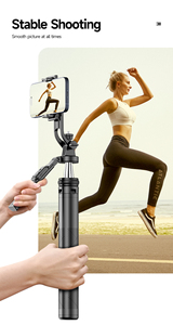 C19 Palo Selfie con Trípode Cuádruple Estable y Control Remoto Inalámbrico para Disparos de 360 Grados - Product Image 4