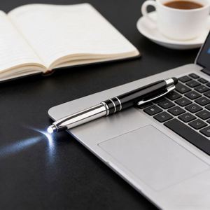Wholesale Logo 3 in 1 Multifunctional <b>Stylus</b> Led Light High Quality Metal <b>Pen</b> With Flashlight - Product Image 5