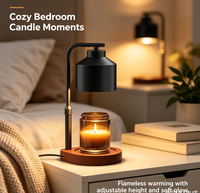 Lampe chauffe-bougie avec minuterie, décoration d'intérieur, cadeaux d'anniversaire pour femmes