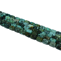 Vente en gros de perles en tube de turquoise africaine 6*9mm Pierres précieuses roses naturelles pour la fabrication de bijoux à bricoler soi-même