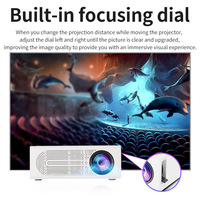 M200 Mini DLP Projektör 480P 1080P Destekli 100 ANSI Lümen 3D Dahili LED Taşınabilir 0.5kg 1G+8G İş Eğitim