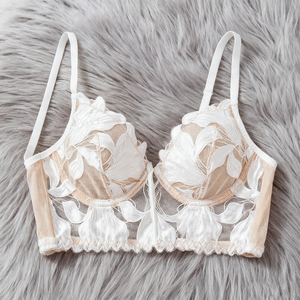 Conjunto de Lencería Sexy de Encaje Transparente para Mujer 2026, Ropa Interior Transparente para Chicas Adultas con Volantes y Malla, Incluye Sujetador y Braguita - Product Image 2