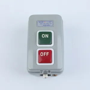 electronic 10A 15A 30A 2 step smart emergency stop metal push button ON-FF switch box power pushbutton SWITCH