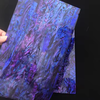 Grosir langit biru abalon lembaran kerang laminasi Veneer cat semprot untuk kertas dinding furnitur Aksesori Gitar tatahan