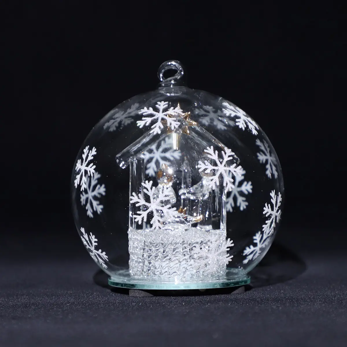 Kerst Gloeiende Glazen Bal Licht Hanger Raam Decoratie Xmas Bal Boom Ornamenten Instagram Foto Rekwisieten